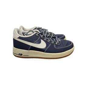 Nike Air Force 1 Premium GS Obsidian Gum Navy Blue Sneaker